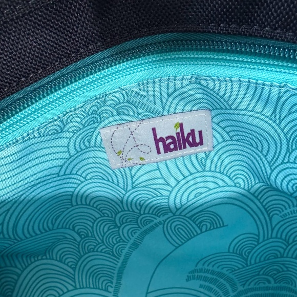 Haiku To Go Convertible Backpack Messenger Black Travel Bag Crossbody Purse - Picture 9 of 9